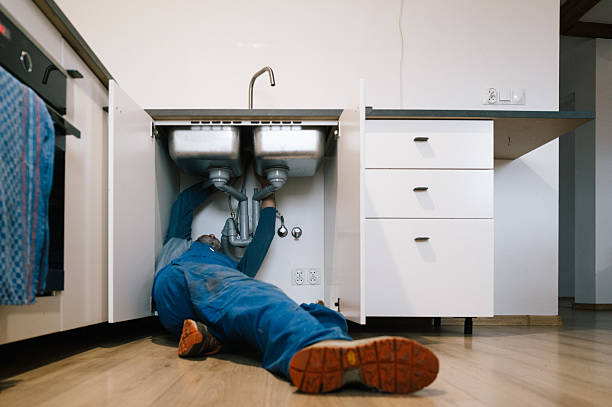 Professional Drain Cleaning technician working in White Cottage, OH